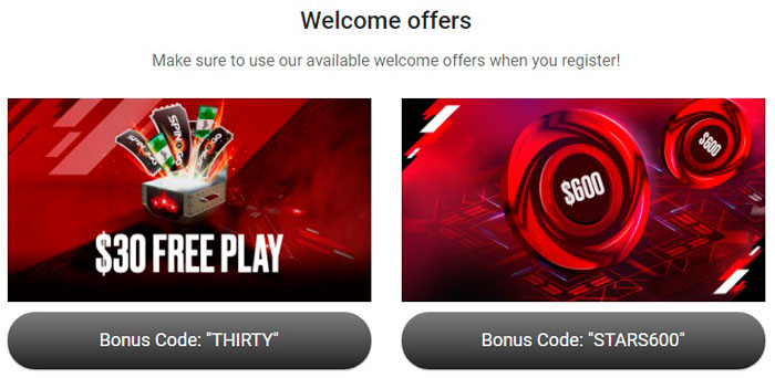 Приветственный бонус Покерстарс