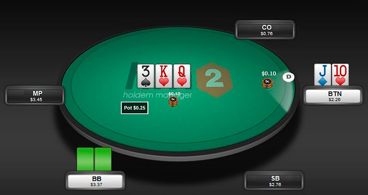 Полублеф на флопе