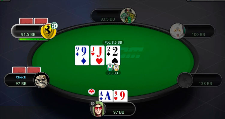 Средний S-P-R на флопе