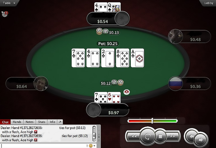 Готовый флеш на доске — банк делится поровну