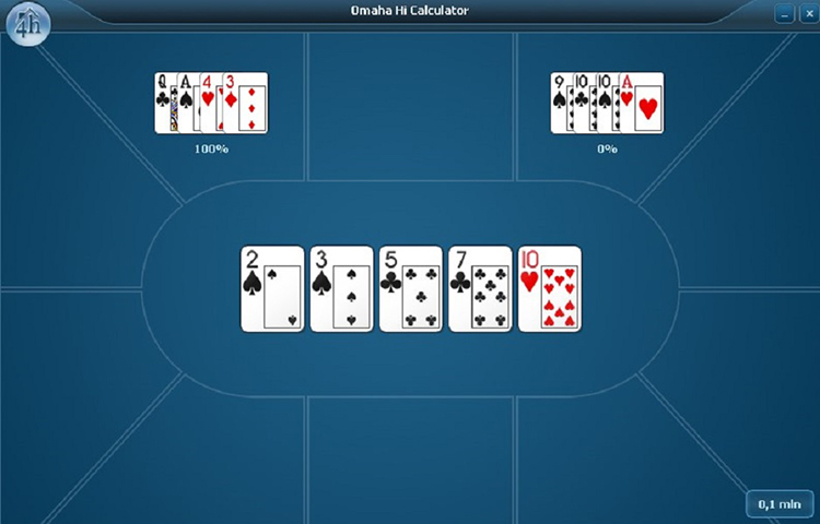 Покерист выиграл со стритом в PLO