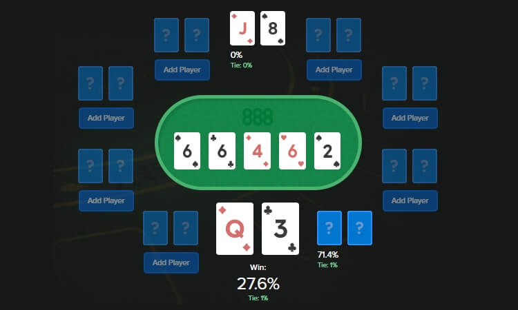 Пример ситуации в покере