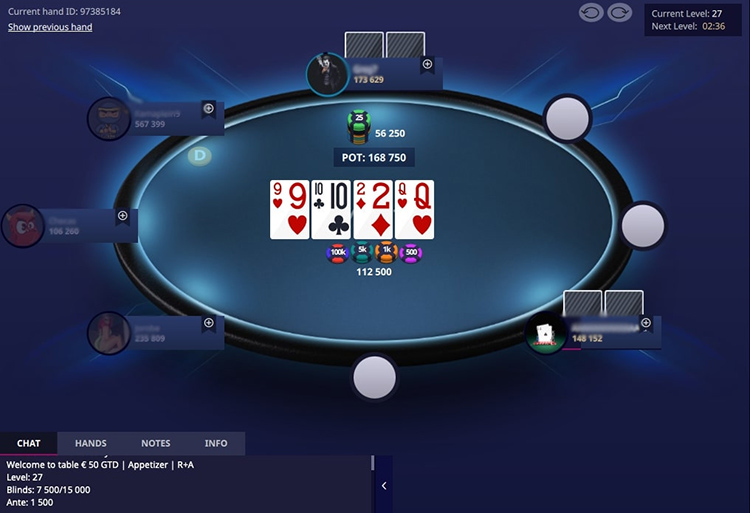 Лейаут финального стола